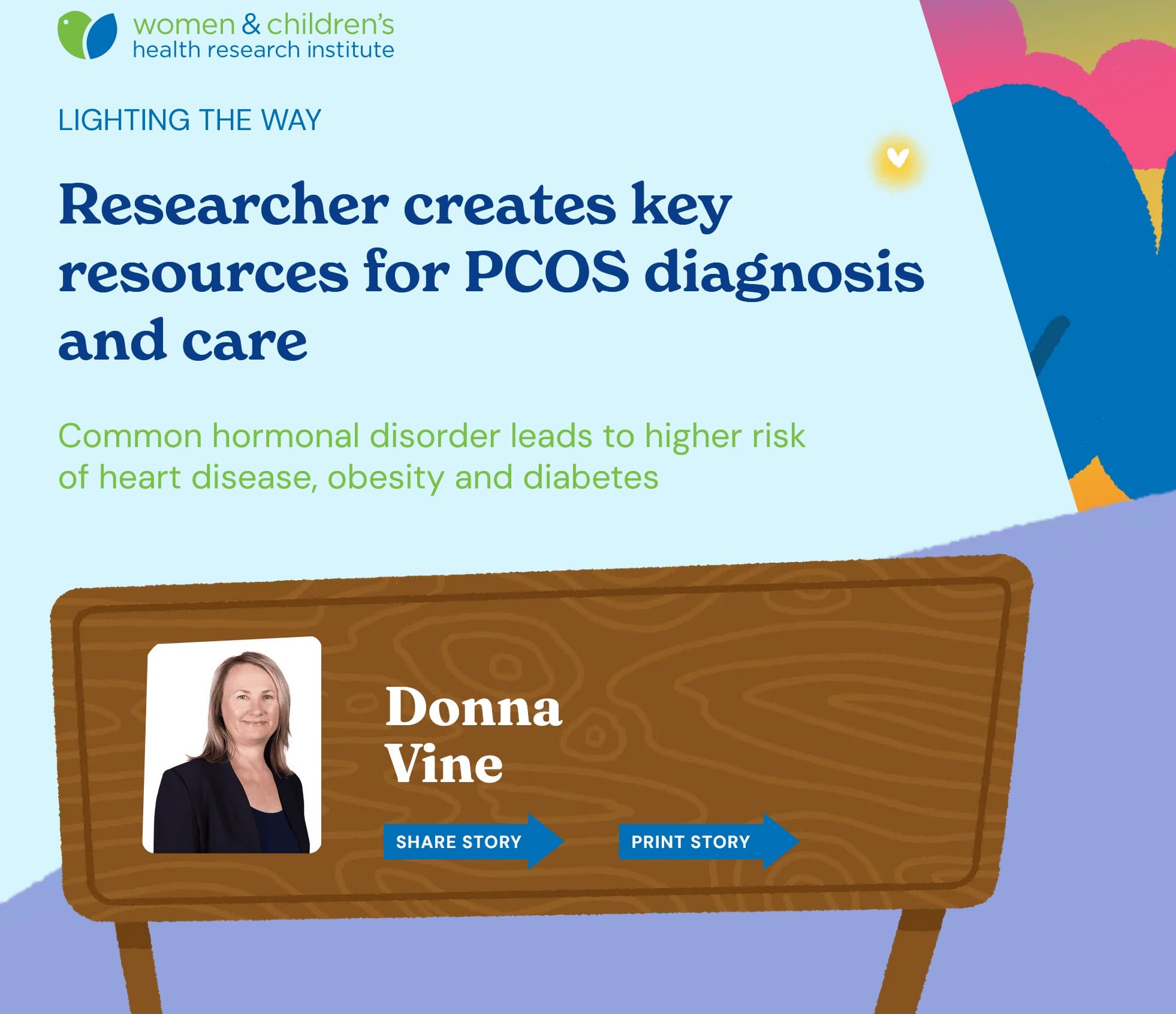 Donna Vine, PhD - specialist resource for PCOS management